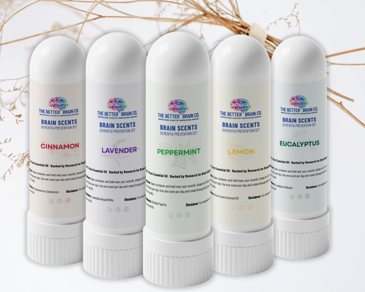 Brain Scents Inhaler 5-Pack – Natural Brain & Memory Support (Lasts 6 Months)